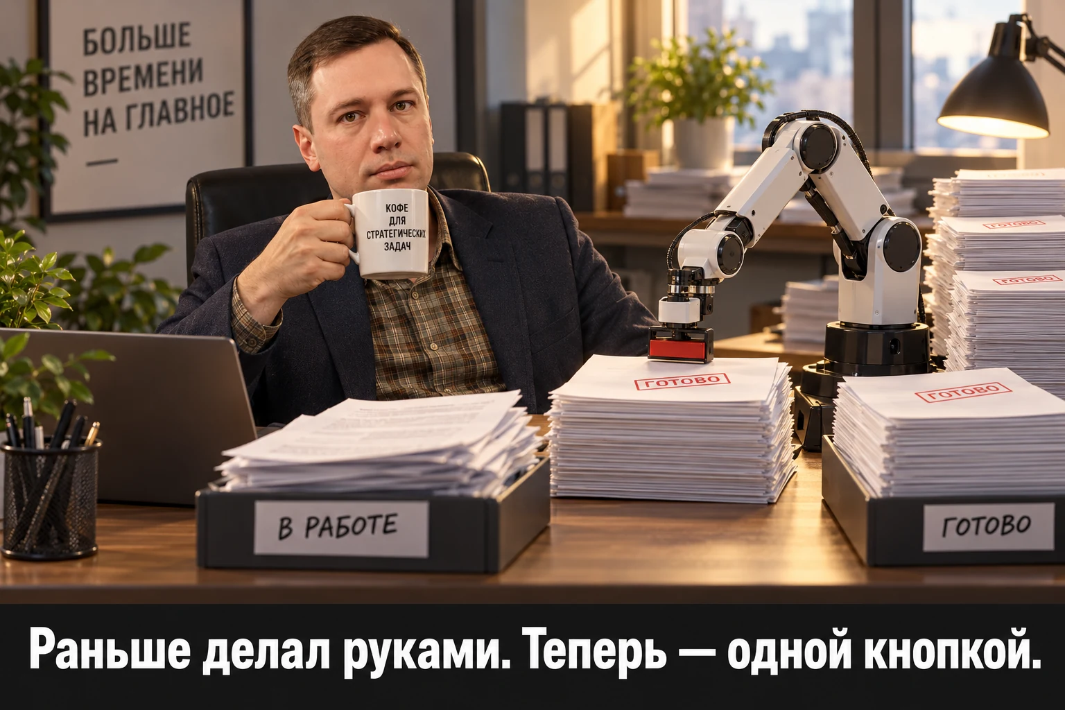Раньше делал руками. Теперь — одной кнопкой.